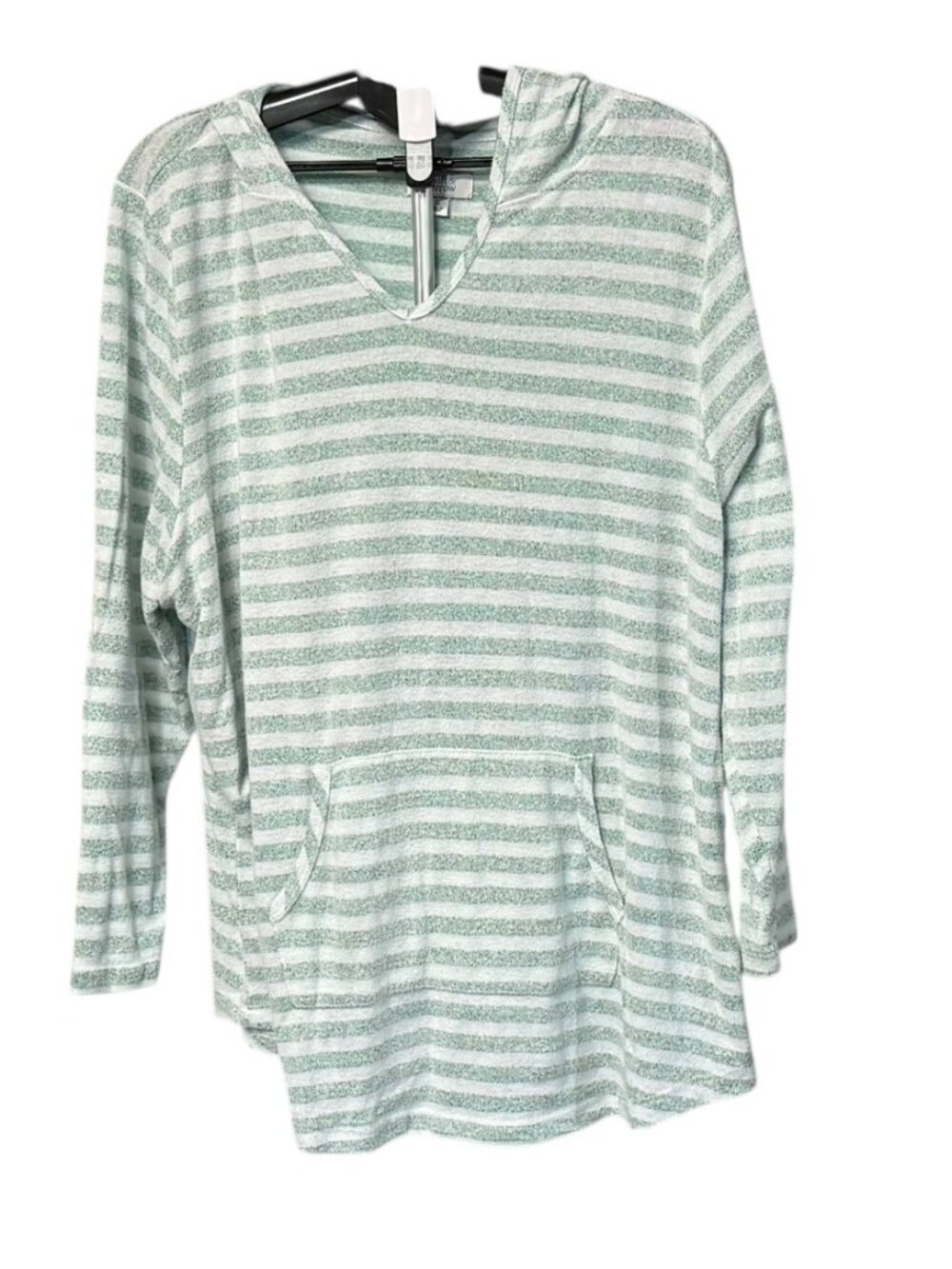 Women's Croft and Barrow V-neck Hooded Shirt - 3X